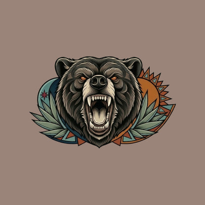 Roaring Bear Sun Moon Tee