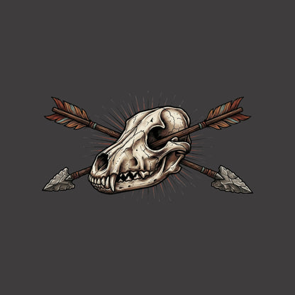 Crossed Arrows Coyote Skull Tee