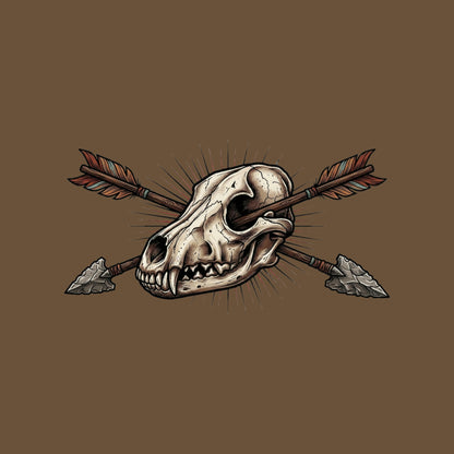 Crossed Arrows Coyote Skull Tee