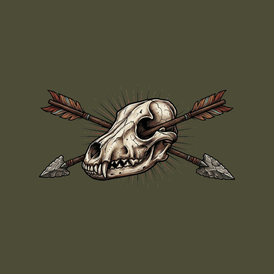 Crossed Arrows Coyote Skull Tee