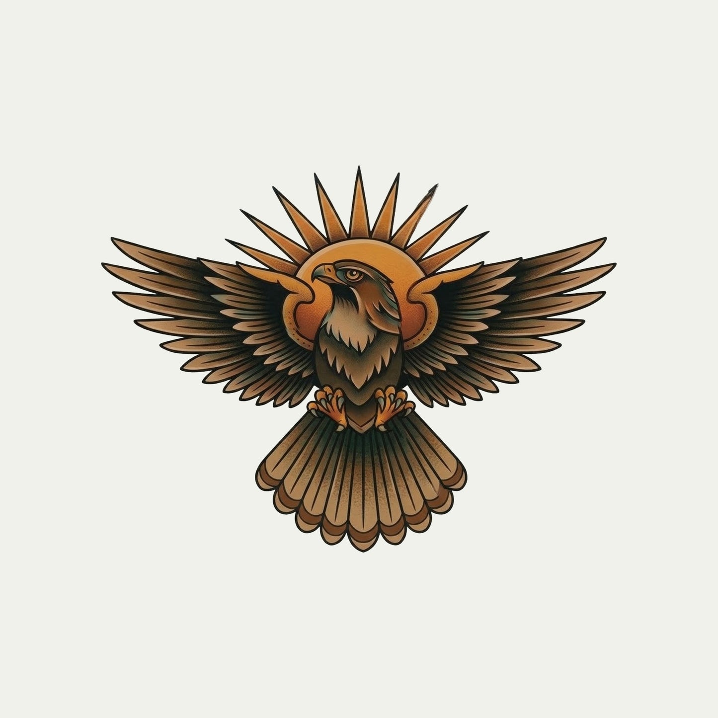Sunburst Hawk Tee