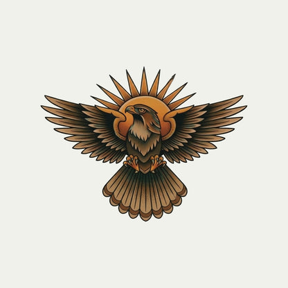 Sunburst Hawk Tee