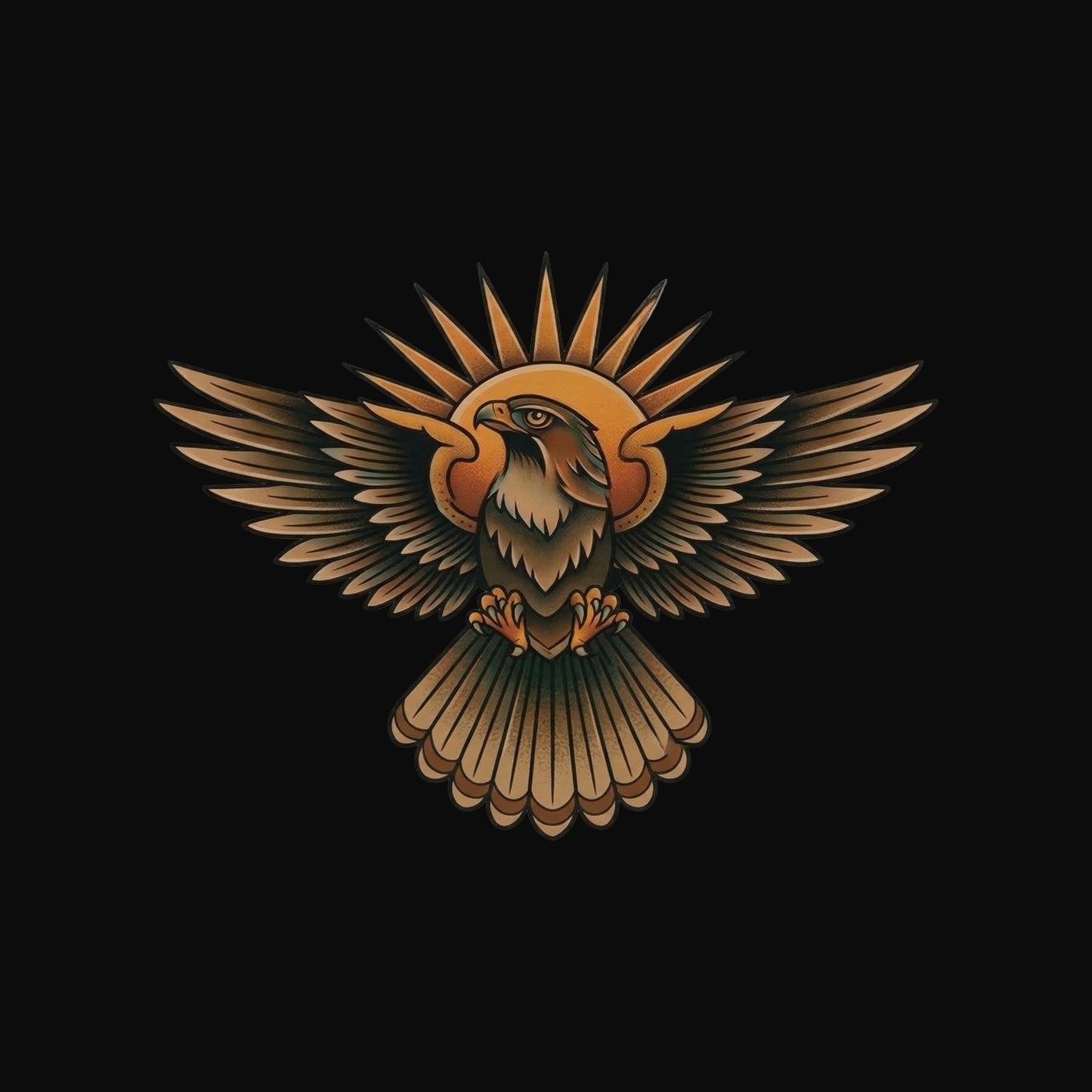 Sunburst Hawk Tee