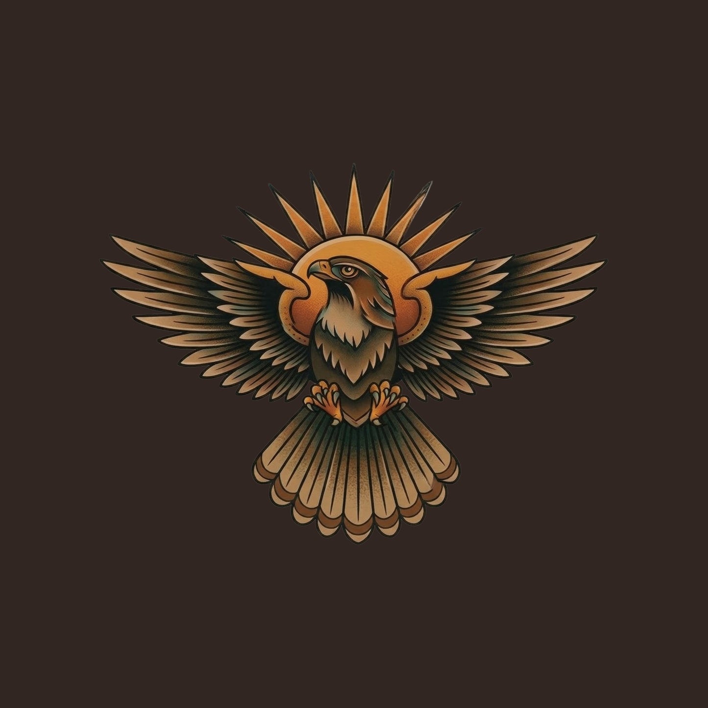 Sunburst Hawk Tee