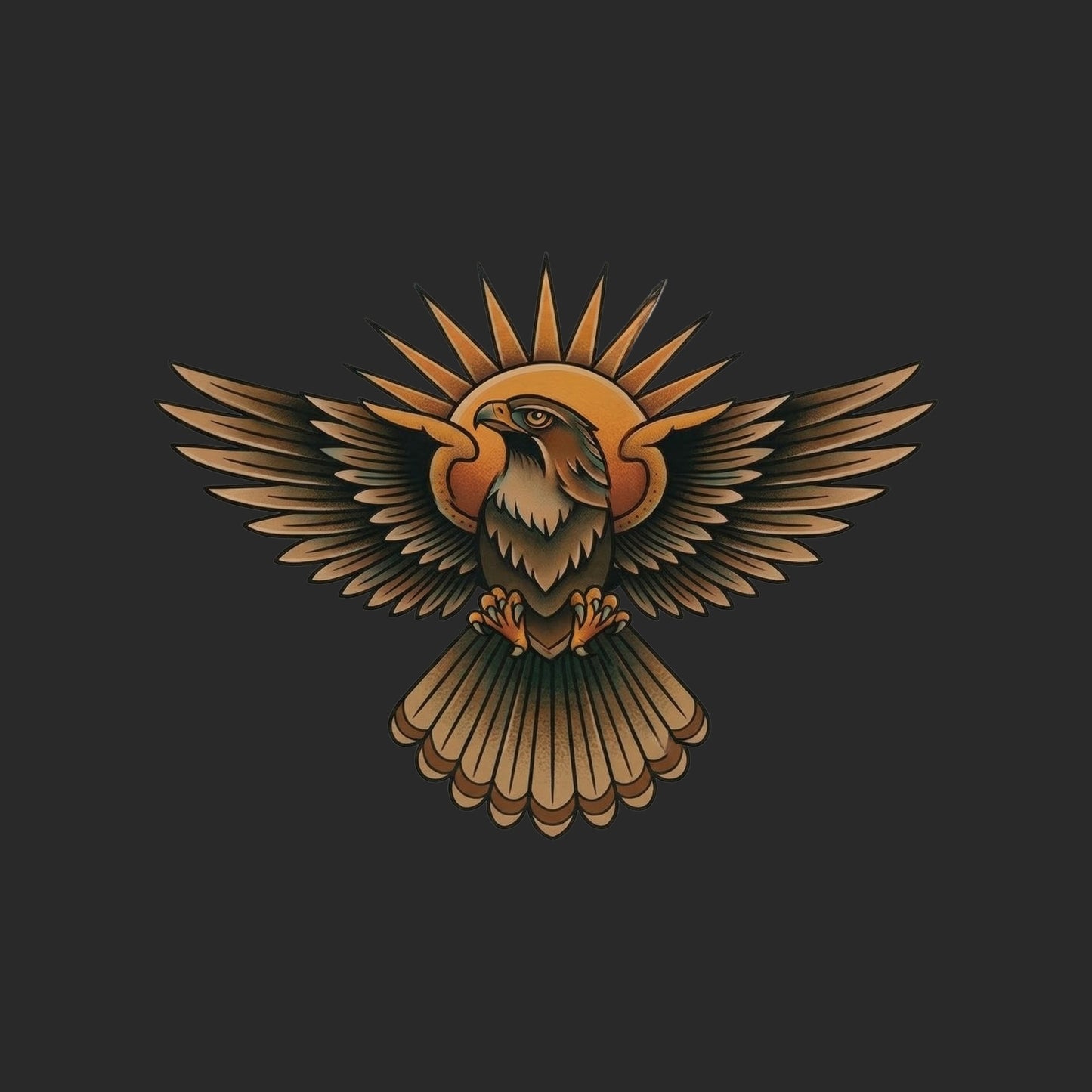 Sunburst Hawk Tee