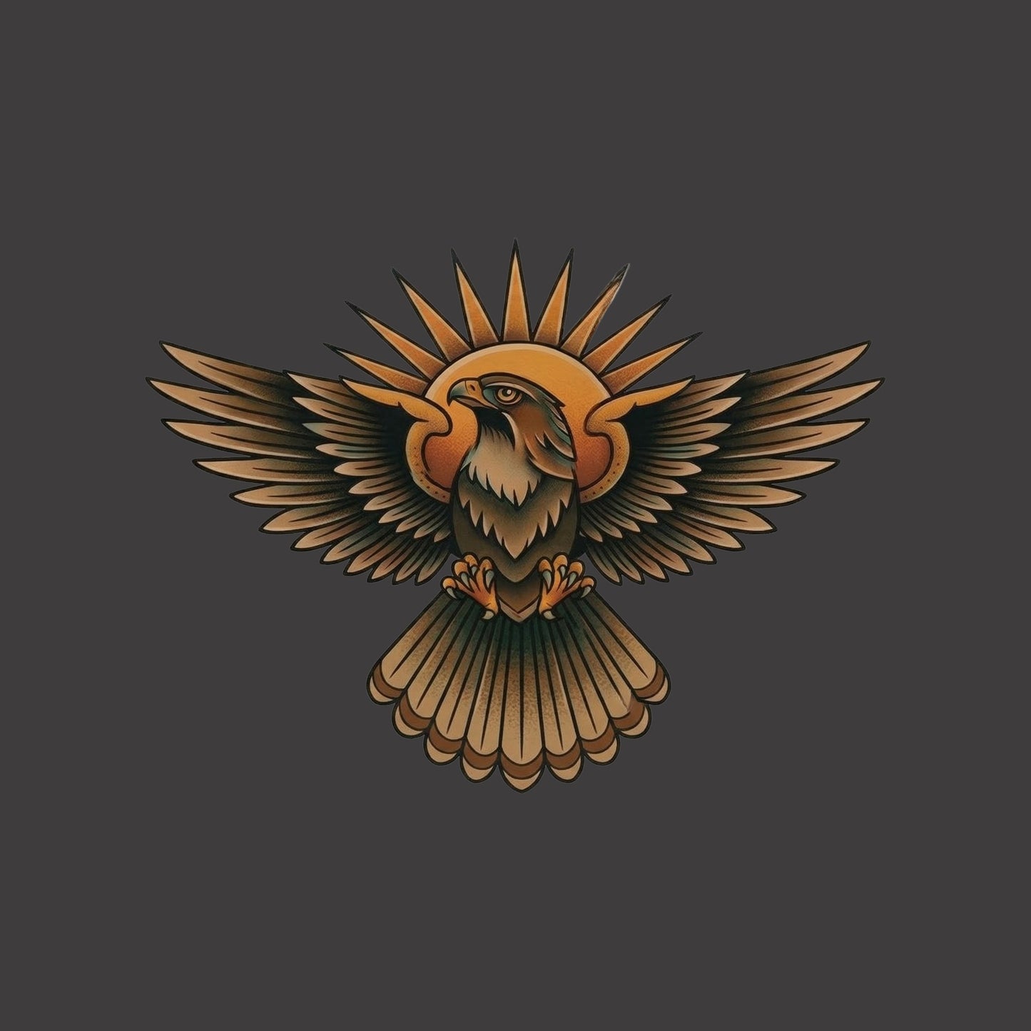 Sunburst Hawk Tee