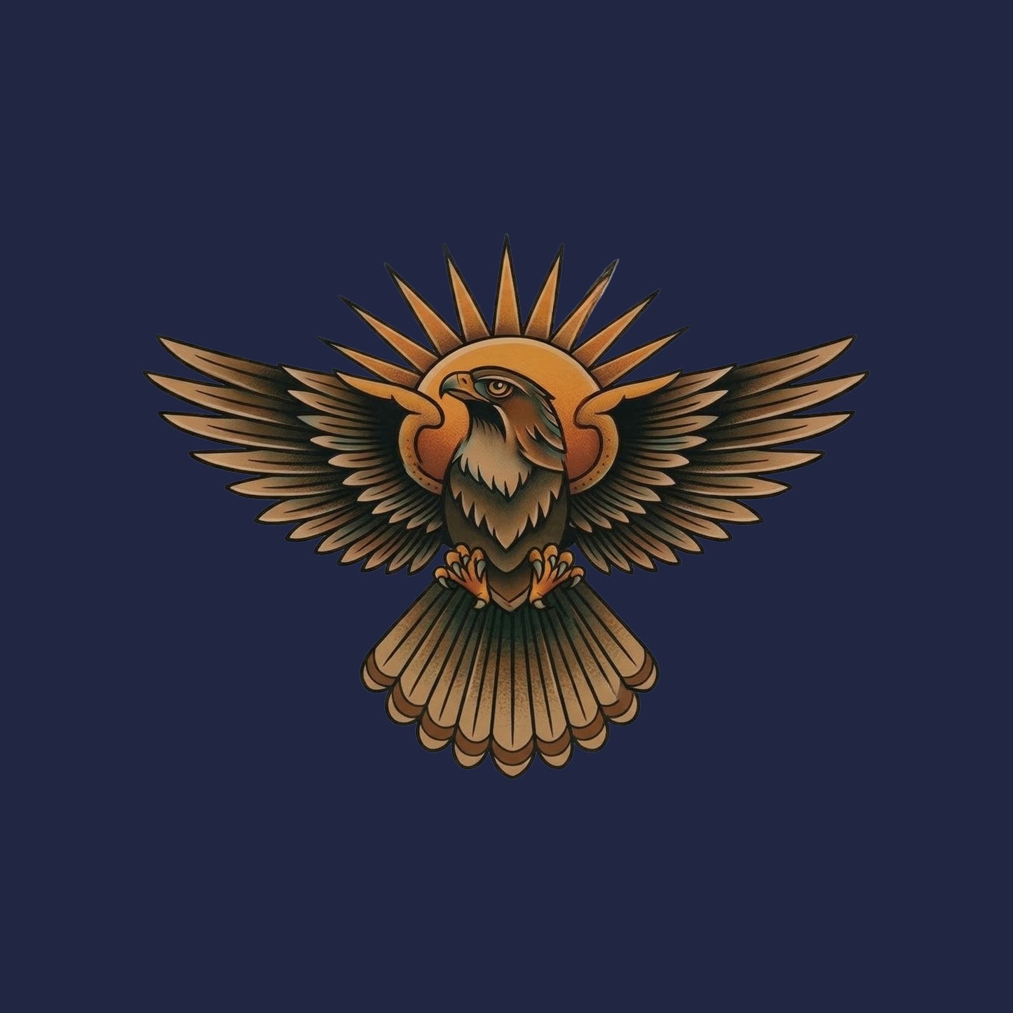 Sunburst Hawk Tee