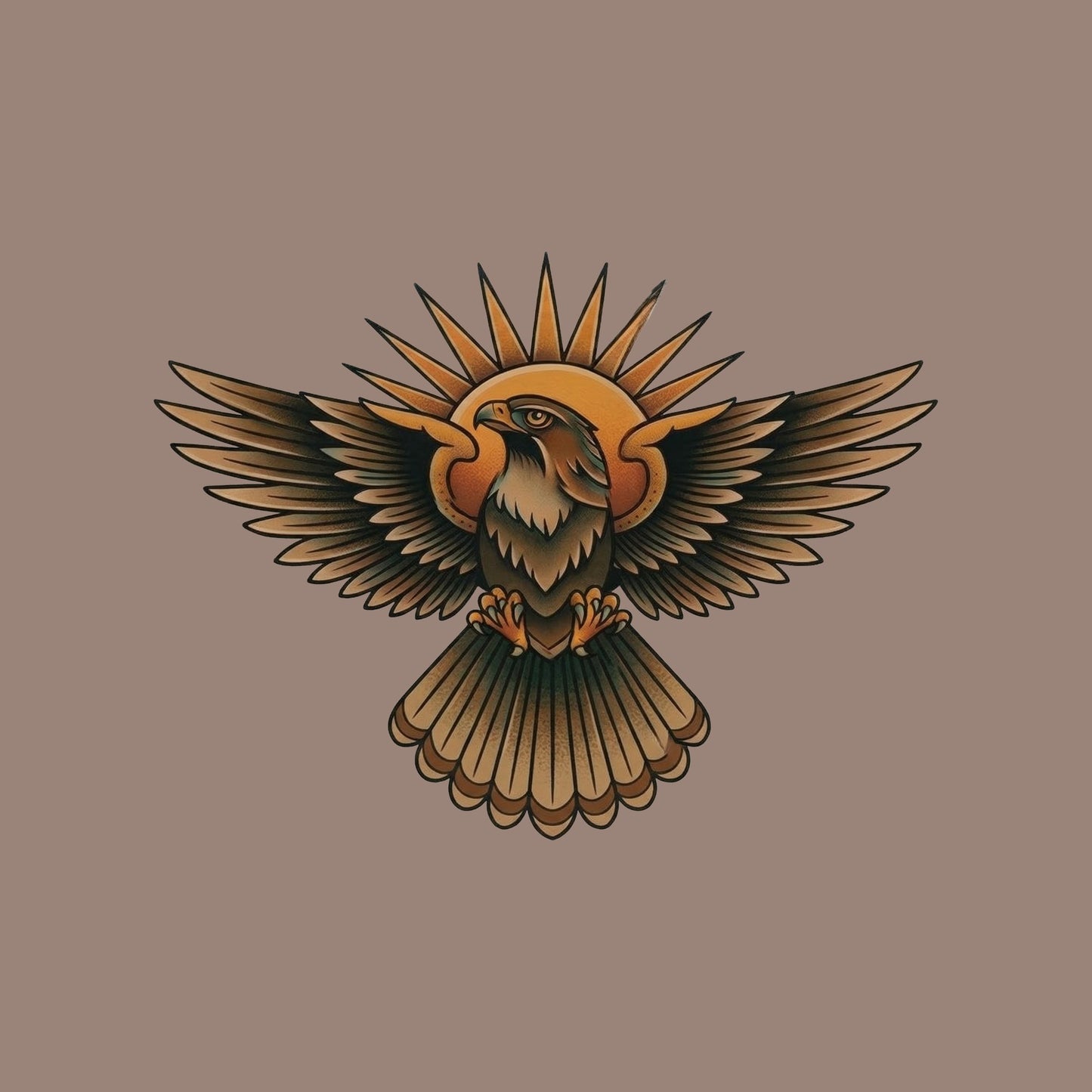Sunburst Hawk Tee