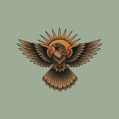 Sunburst Hawk Tee