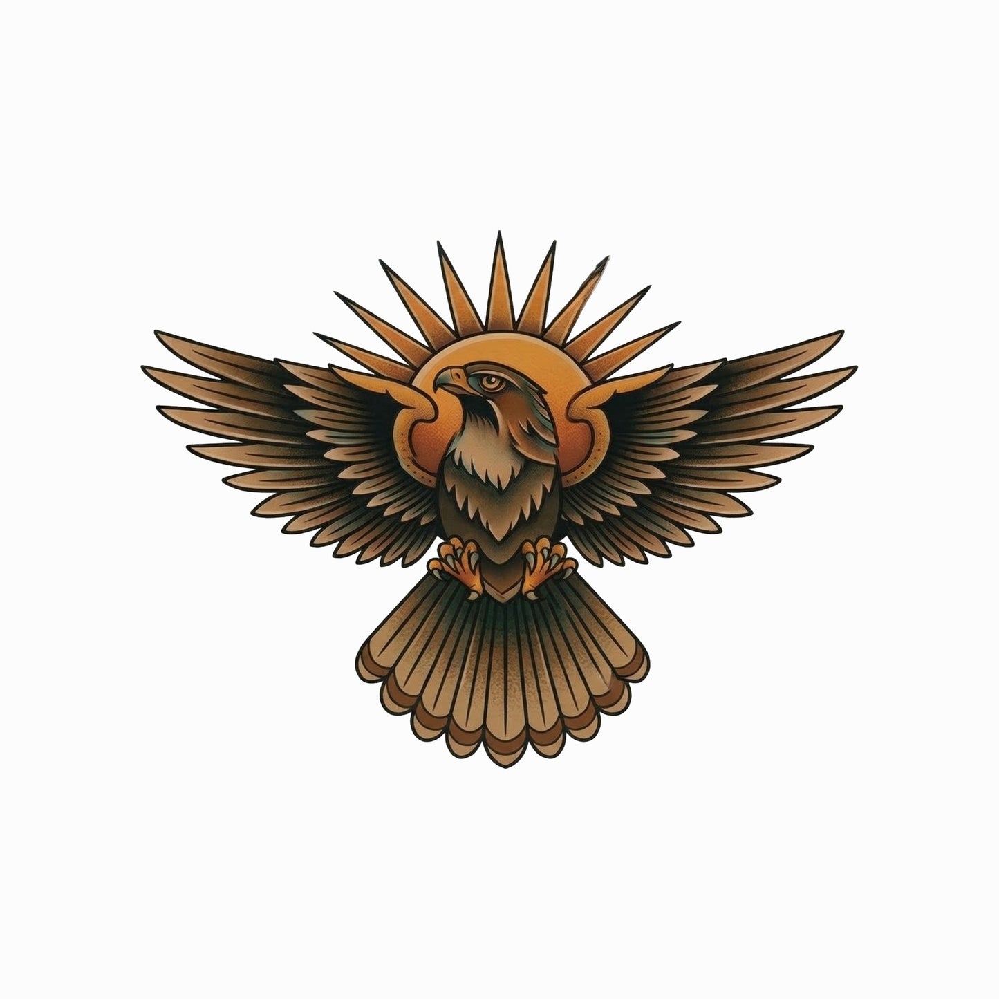 Sunburst Hawk Tee