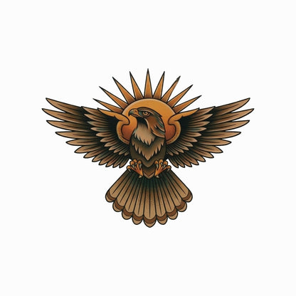 Sunburst Hawk Tee