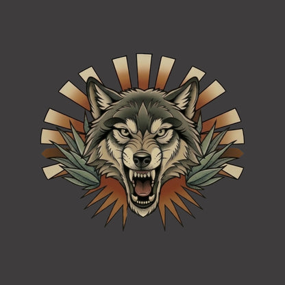 Agave Burst Wolf Tee