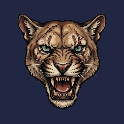 Battle Scarred Mountain Lion Tee