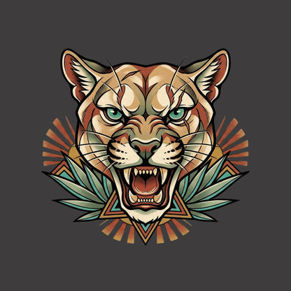 Teal Eye Mountain Lion Tee