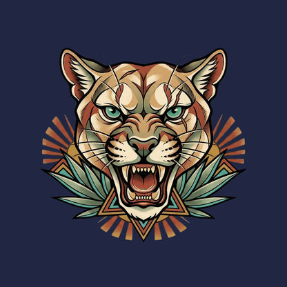 Teal Eye Mountain Lion Tee
