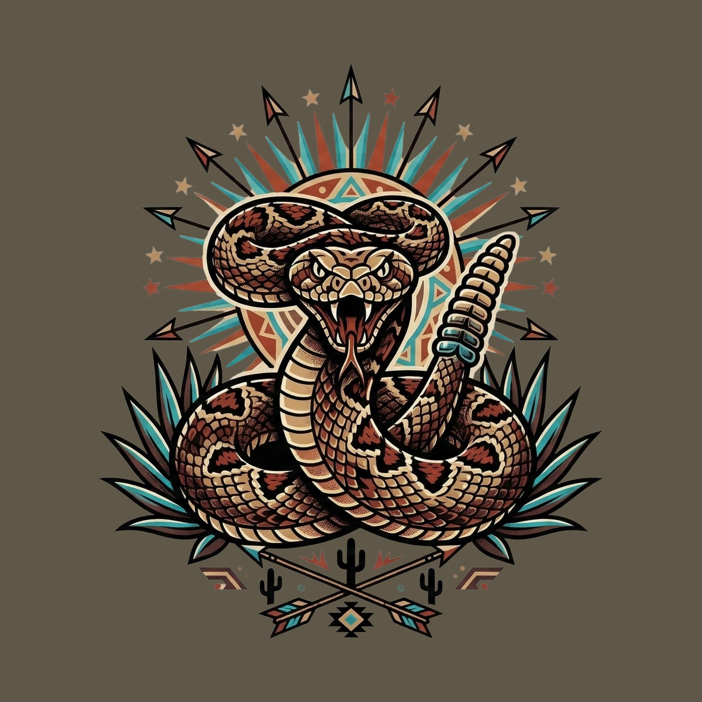 Agave Strike Rattlesnake Tee