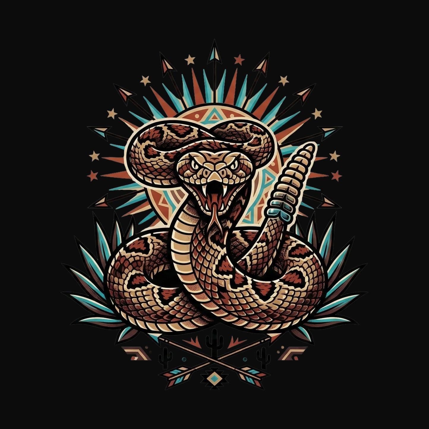 Agave Strike Rattlesnake Tee