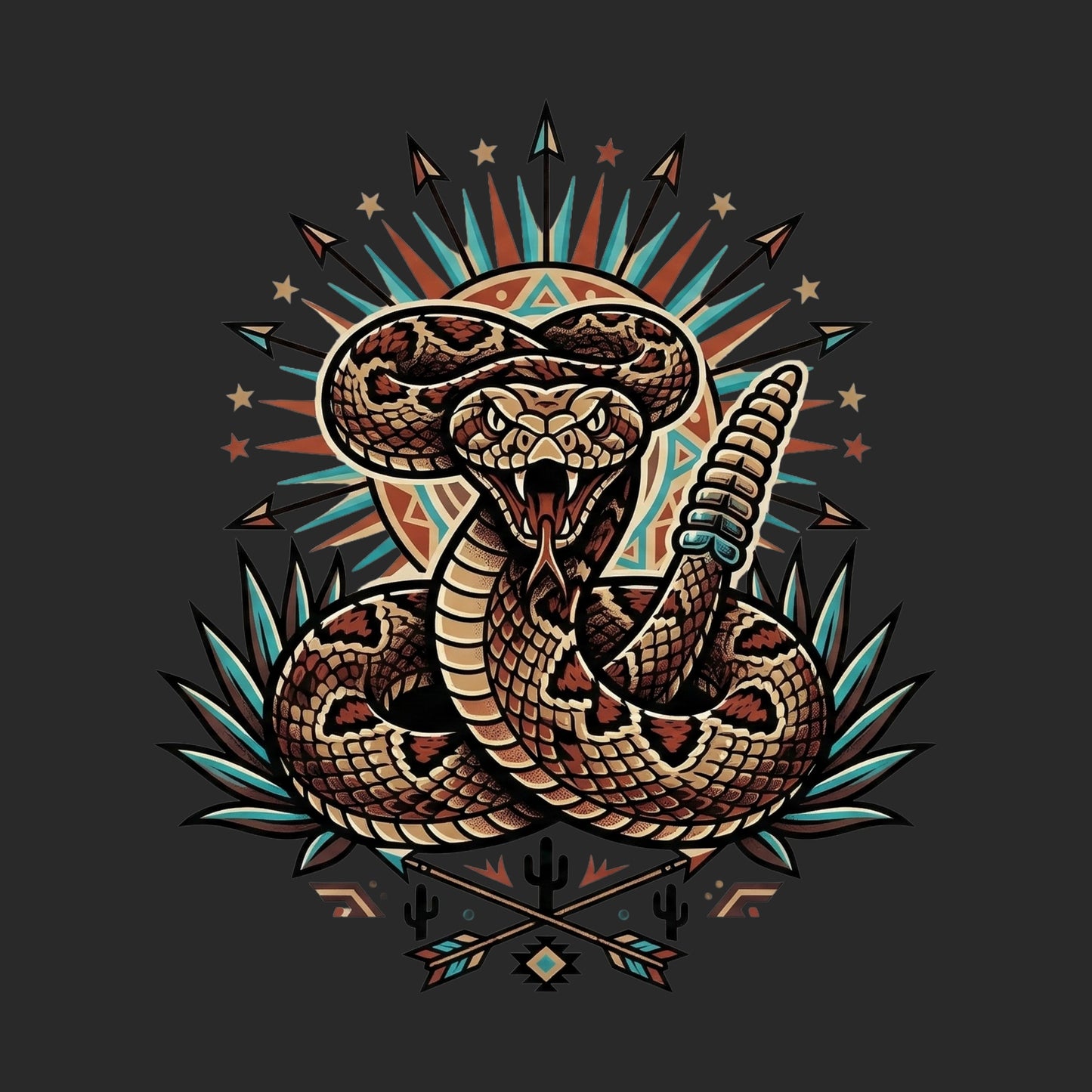 Agave Strike Rattlesnake Tee