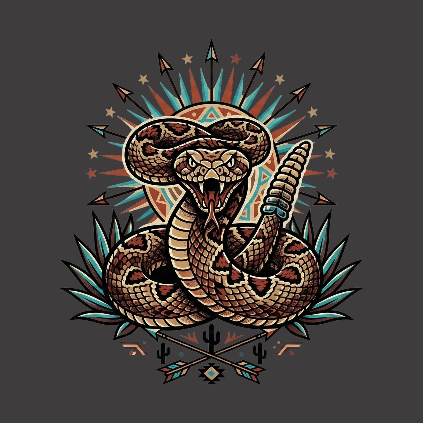Agave Strike Rattlesnake Tee