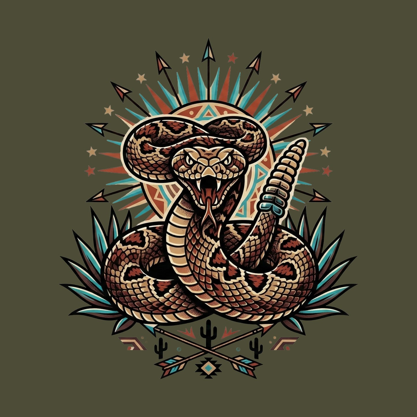 Agave Strike Rattlesnake Tee