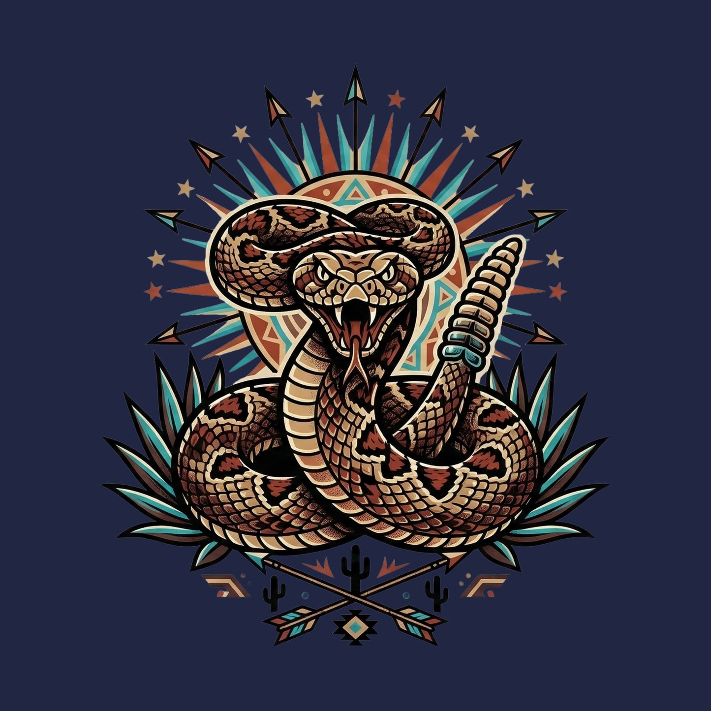 Agave Strike Rattlesnake Tee