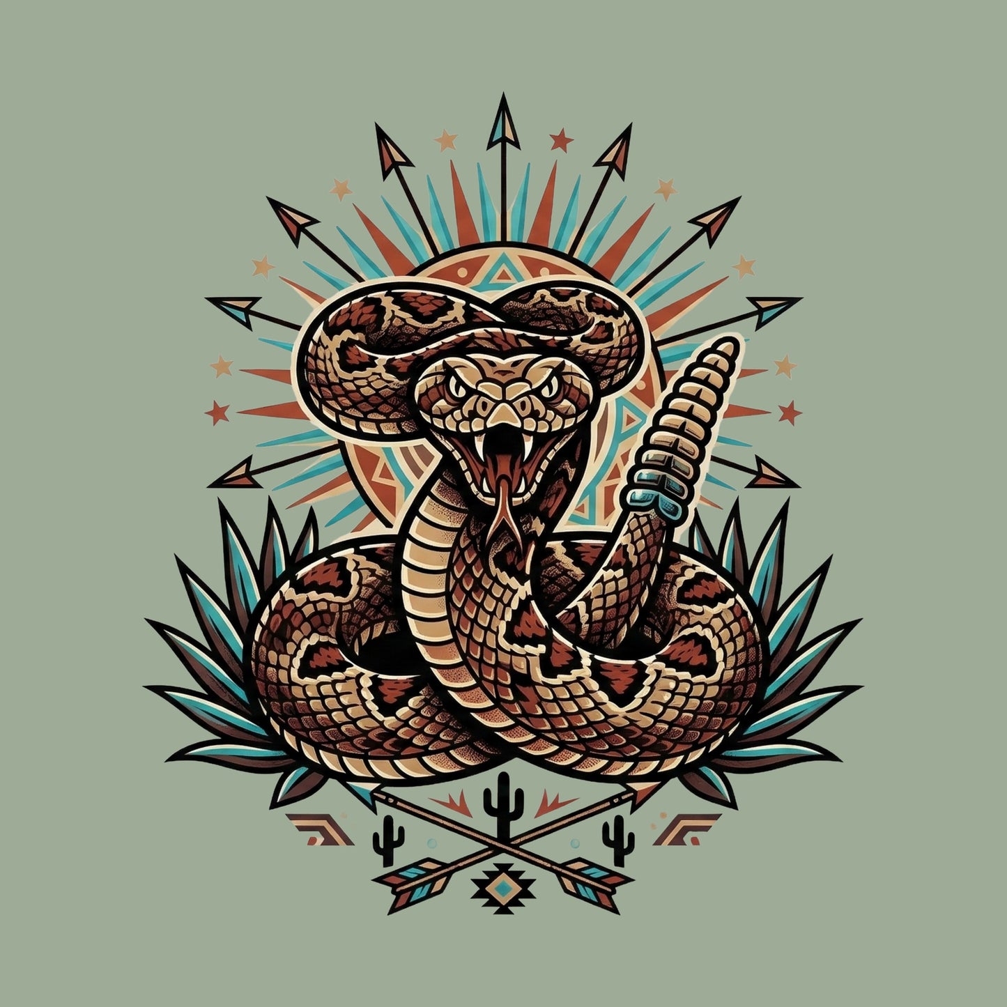 Agave Strike Rattlesnake Tee