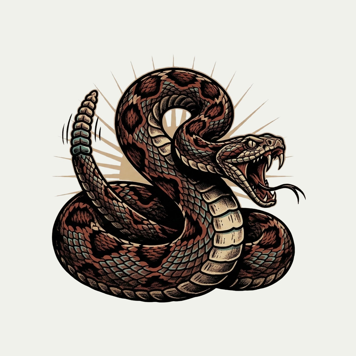 Coiled Strike Rattlesnake Tee