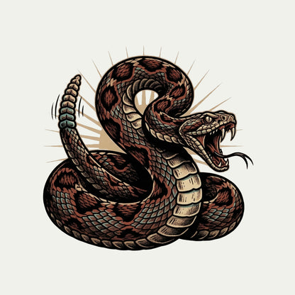 Coiled Strike Rattlesnake Tee