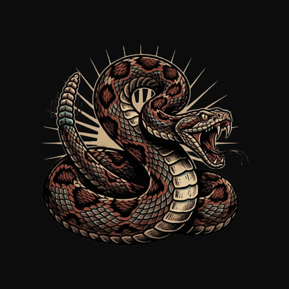 Coiled Strike Rattlesnake Tee