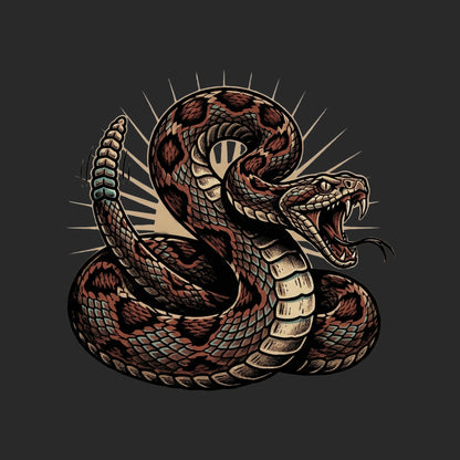 Coiled Strike Rattlesnake Tee