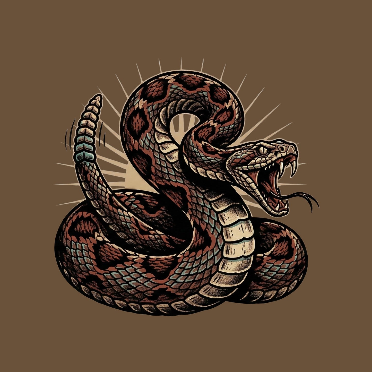 Coiled Strike Rattlesnake Tee