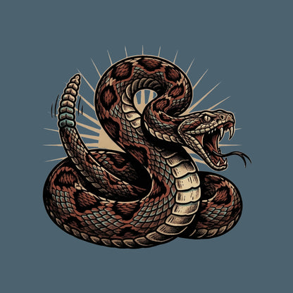 Coiled Strike Rattlesnake Tee