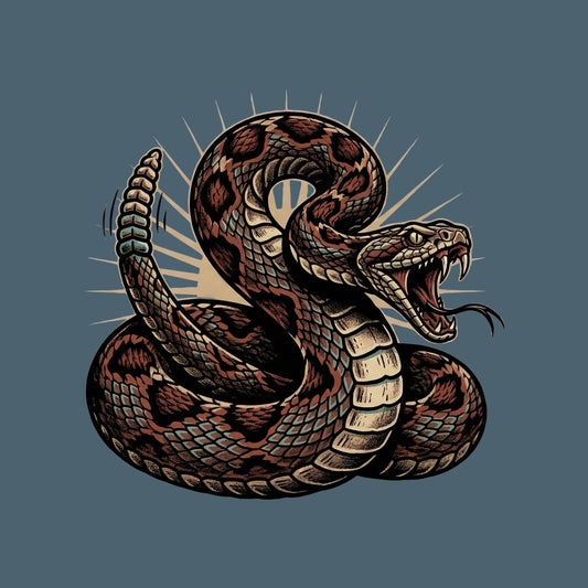 Coiled Strike Rattlesnake Tee