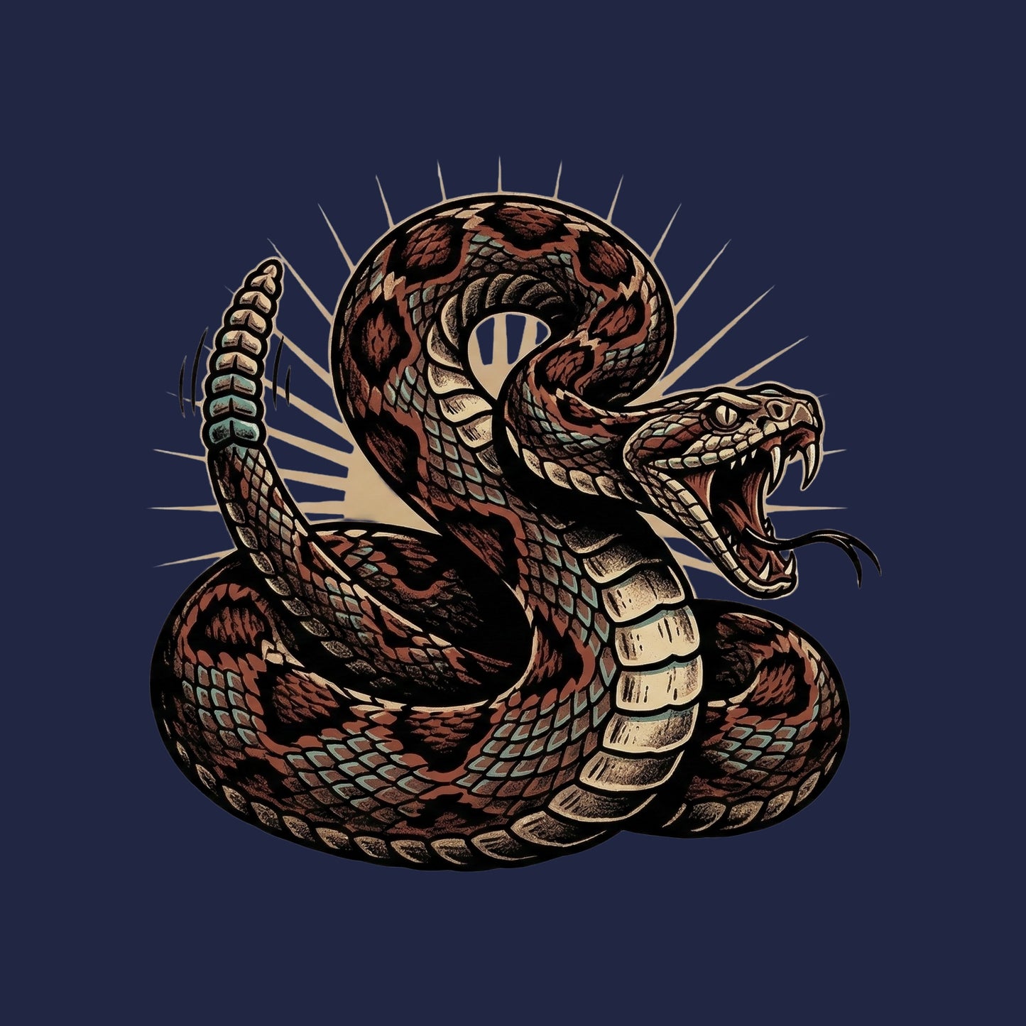 Coiled Strike Rattlesnake Tee