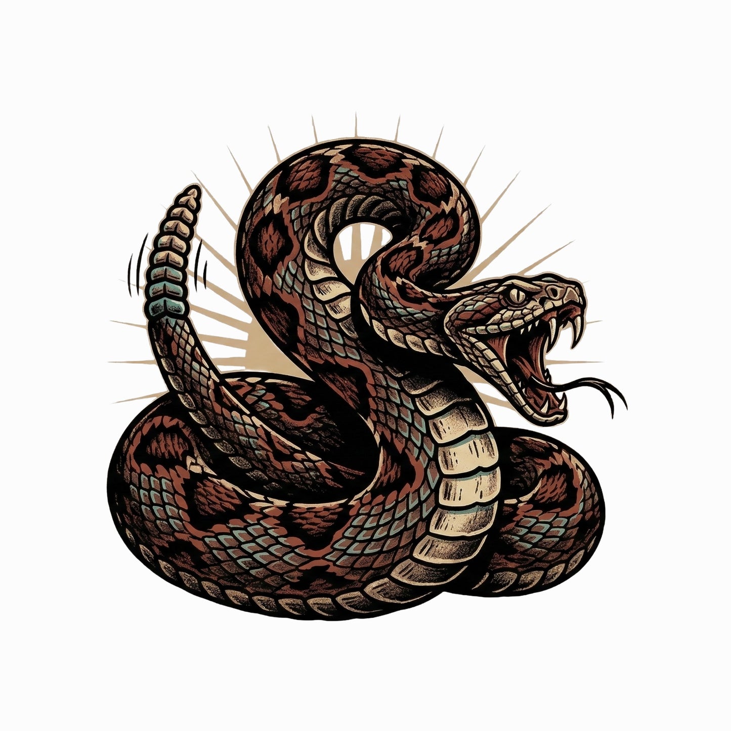 Coiled Strike Rattlesnake Tee