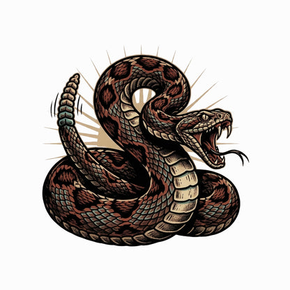 Coiled Strike Rattlesnake Tee