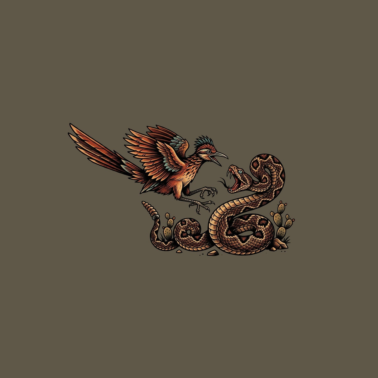 Roadrunner vs Rattlesnake Tee