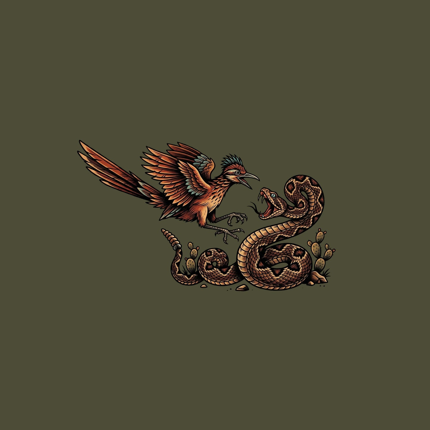 Roadrunner vs Rattlesnake Tee