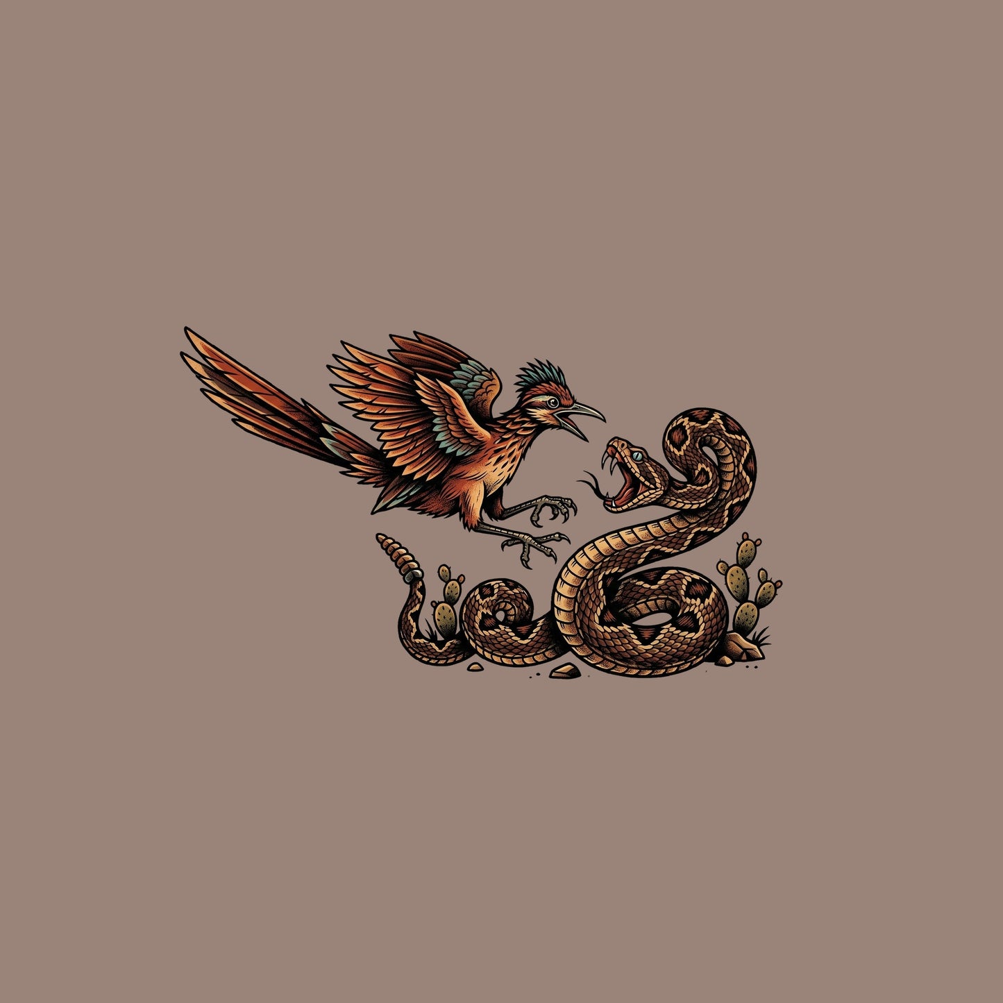 Roadrunner vs Rattlesnake Tee