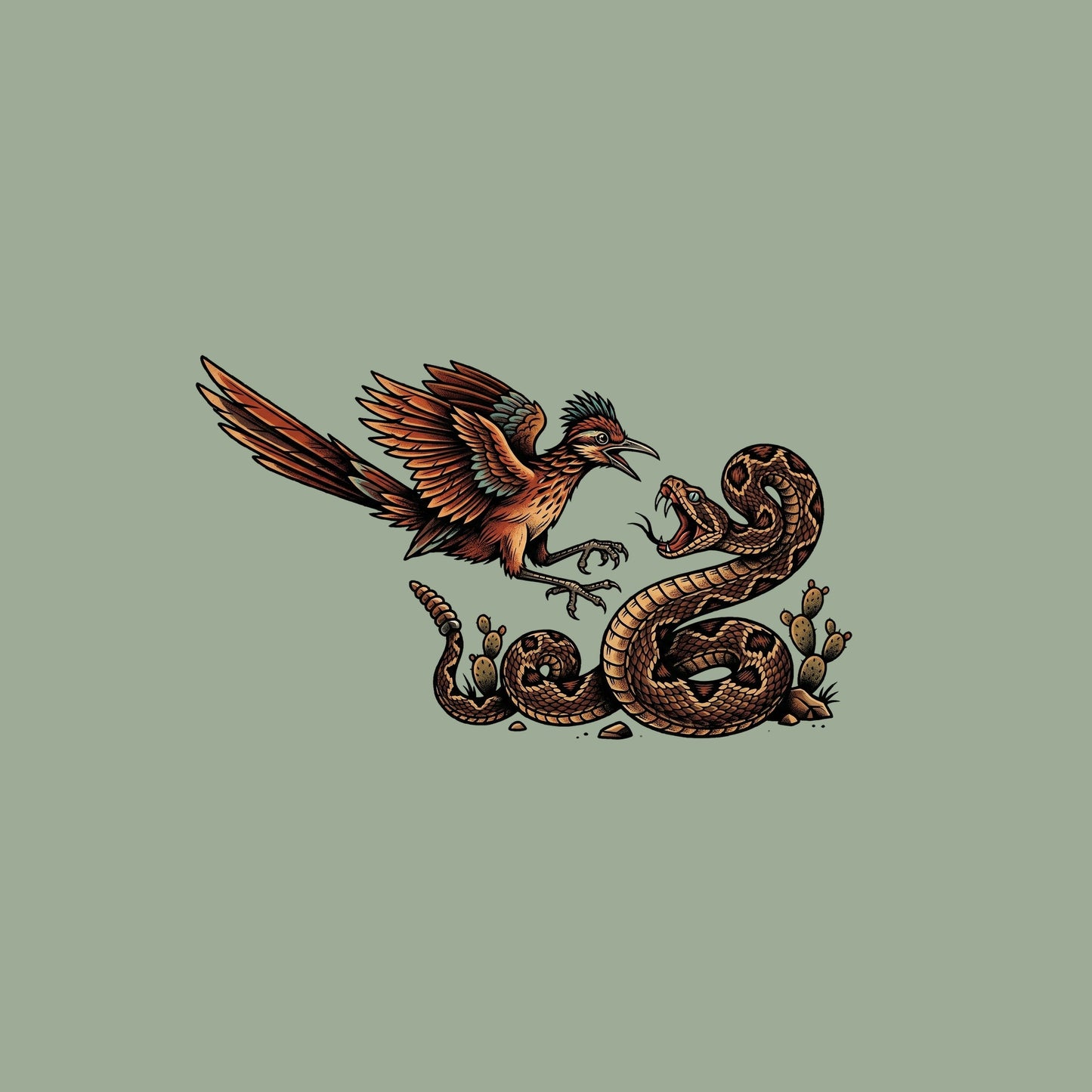 Roadrunner vs Rattlesnake Tee