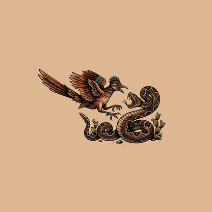 Roadrunner vs Rattlesnake Tee
