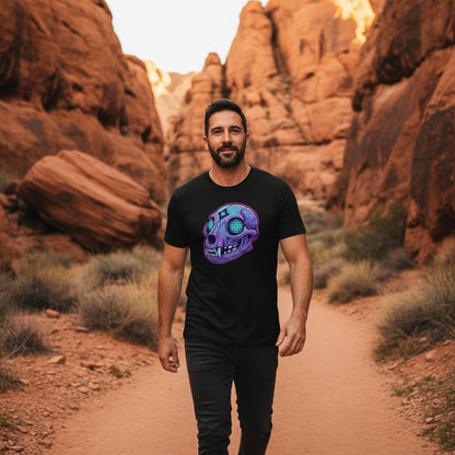 Cyber Mountain Lion Skull Tee