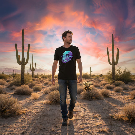 Atomic Mountain Lion Skull Tee