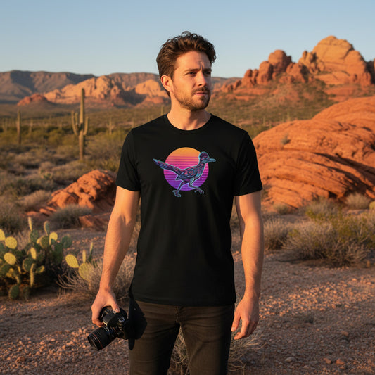 Synthwave Roadrunner Tee