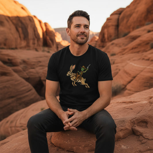 Alien Cowboy Jackrabbit Tee