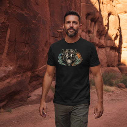 Roaring Bear Sun Moon Tee