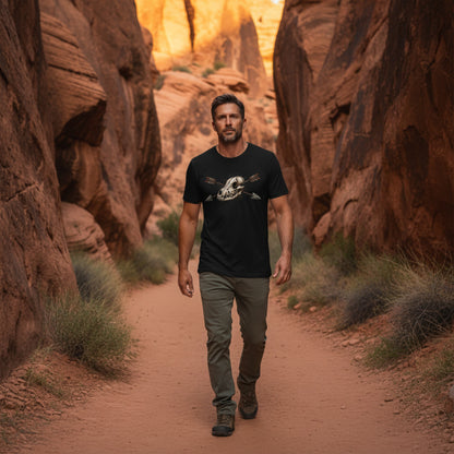 Crossed Arrows Coyote Skull Tee