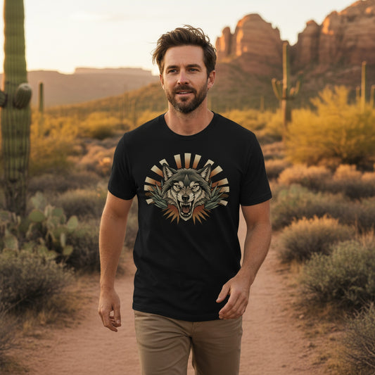 Agave Burst Wolf Tee