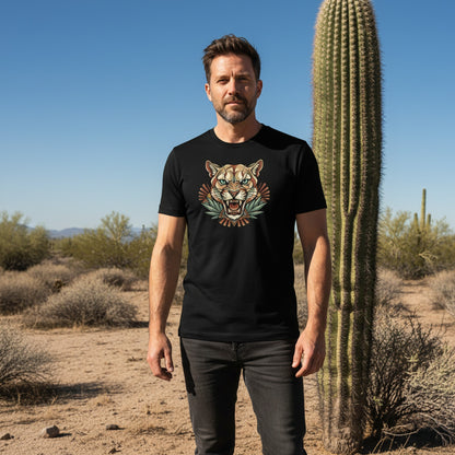 Teal Eye Mountain Lion Tee