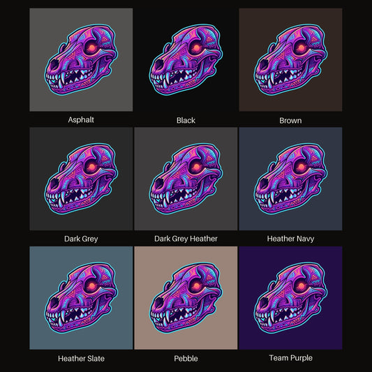 Synthwave Coyote Skull Tee